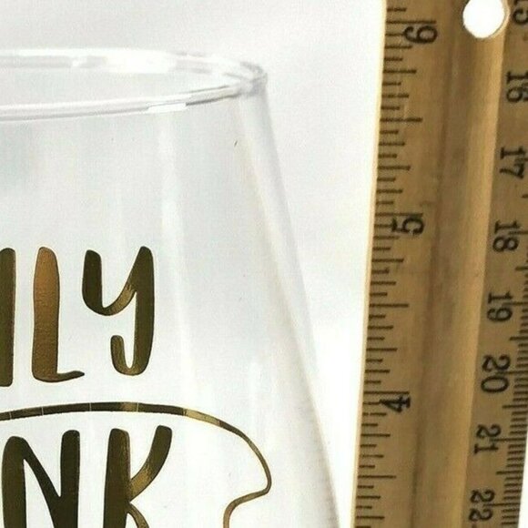 Oversized Stemless Wine Glass 30oz I Only Drink On Days That End In Y New IOB - Picture 7 of 11